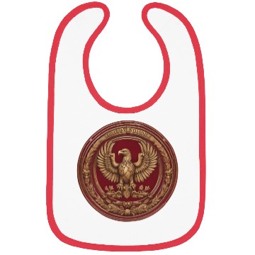 Discover Golden Roman Eagle Emblem – Ancient Po Bibs