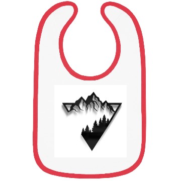 Discover Mountain Skyline with Forest Silhouette Bibs