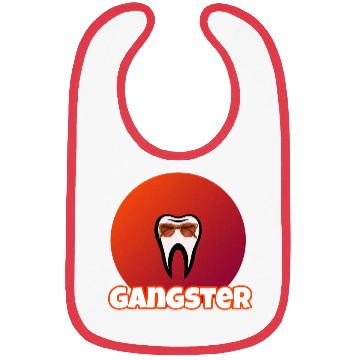 Discover Cool Tooth with Sunglasses Gangster Design Bibs