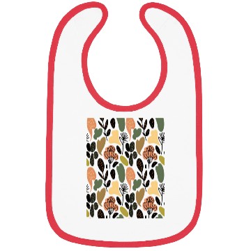 Discover Rustic Botanical Floral Pattern Bibs