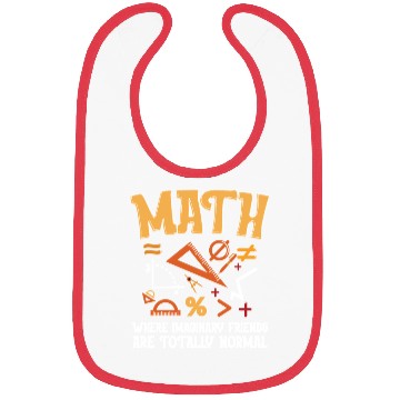Discover Mathematician Math Teacher Imaginary Friends Bibs