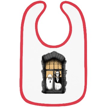 Discover Ghost and Vampire at the Window Bibs