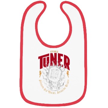 Discover Vybez Tuner Retro Music Bibs | 90s Y2K Cassette