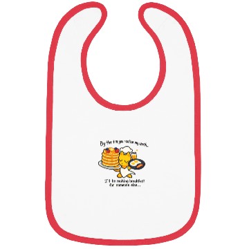 Discover Cute Cat Breakfast Chef Design Bibs