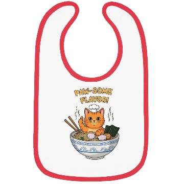 Discover Paw-some Flavor Ramen Cat Bibs