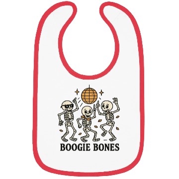 Discover Disco Skeleton Dance Illustration Bibs