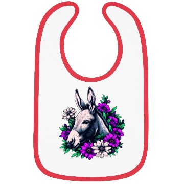Discover Floral Donkey Bibs