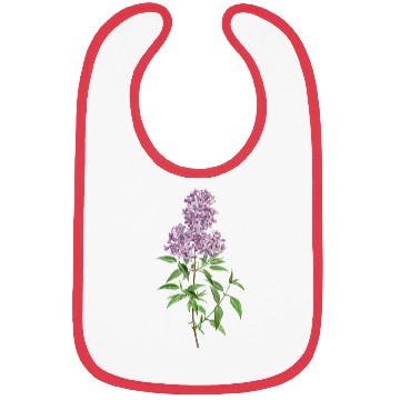 Discover Lavender Bloom Botanical Illustration Bibs