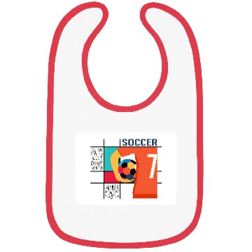 Discover Soccer Player with Ball Graphic Bibs