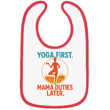 Discover Yoga First Mama Later Bibs