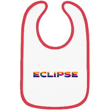 Discover Galaxy Rainbow Eclipse Text Design Bibs