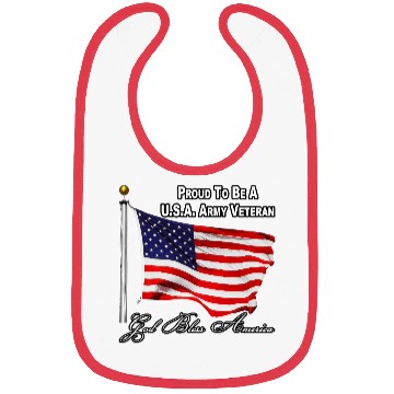 Discover Proud To Be A US Army Veteran Bibs