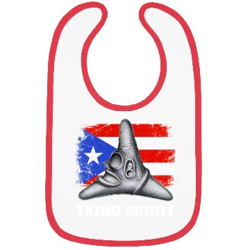 Discover Puerto Rico Cemi Triangle Statue Flag Bibs