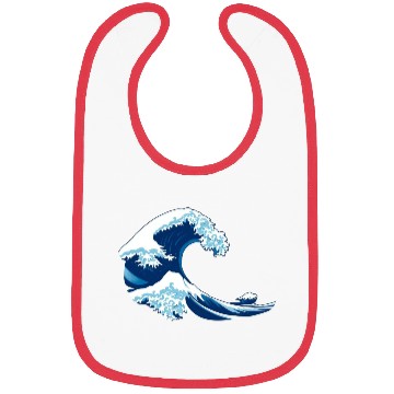 Discover Classic Wave Art Design Bibs