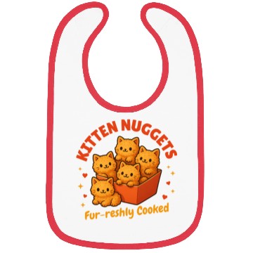 Discover Cute Kitten Nuggets – Funny Food Cat Bibs