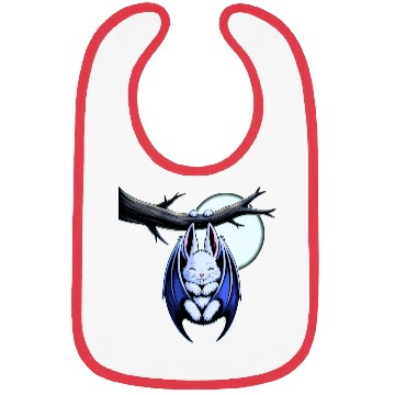 Discover Spooky Cute Kawaii Vampire Bat Bunny and Moon  Bibs