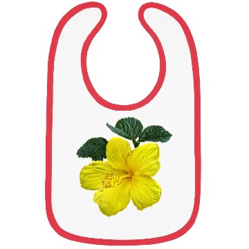 Discover One Yellow Hibiscus Bibs