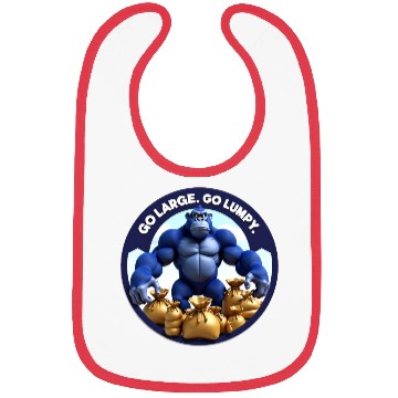 Discover Lumpy Gorilla. Go Large. Bibs