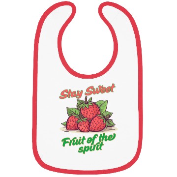 Discover Stay sweet fruit of the spirit, vintage fruit Bibs