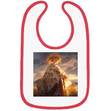 Discover Epic Samurai Girl at Sunset Bibs