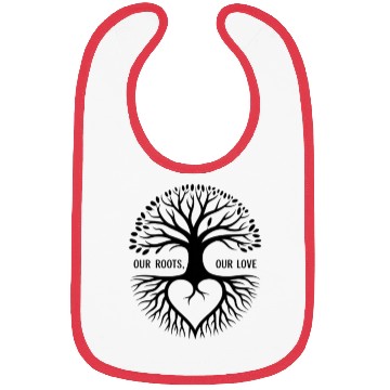 Discover Tree of Life Heart Motif Bibs