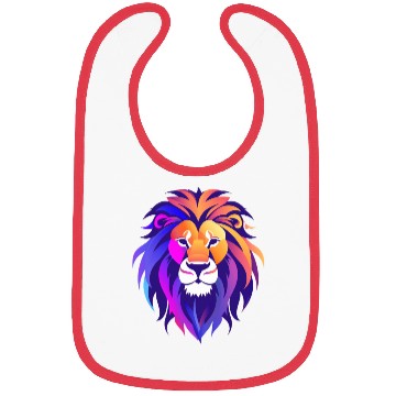Discover Vibrant Royal Lion Portrait Bibs