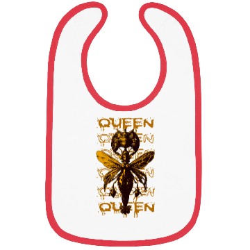 Discover Queen Bee Warrior – Dark Fantasy Insect Art Bibs