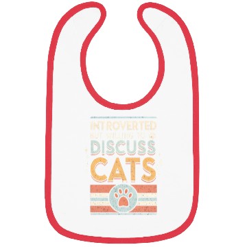Discover Introverted Cat Lover Bibs Design