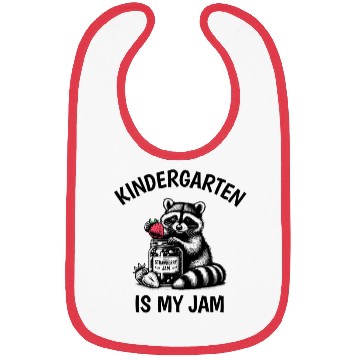 Discover Kindergarten Is My Jam Teacher Student Racoon Meme Bibs