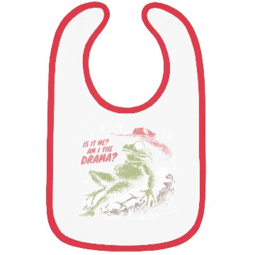 Discover Am I The Drama Whimsical Lizard frog Bibs