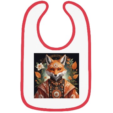 Discover Regal Fox with Ornate Jewelry Bibs