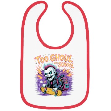 Discover Too Ghoul for School – Punk Ghost Halloween Bibs