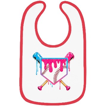 Discover Colorful Baseball Bat Shield Design Bibs