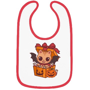 Discover Halloween Cat with Potion Gift Box Bibs