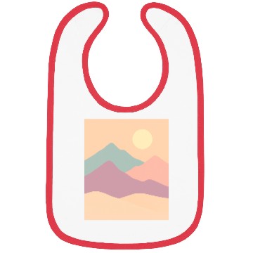 Discover Pastel Mountain Serenity Bibs