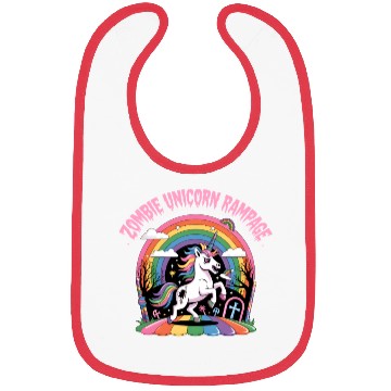 Discover Magical Unicorn Rainbow Dream Scene Bibs