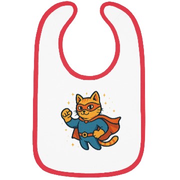 Discover Martial Arts Cat Superhero Design Bibs