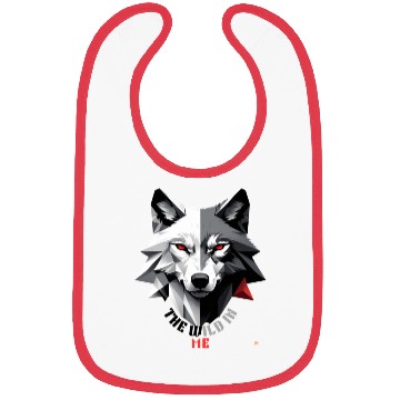 Discover Fierce Wolf Geometric Design Bibs