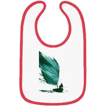 Discover Tropical Leaf Sailing Art Bibs