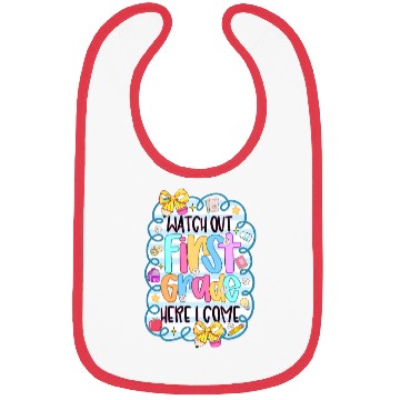 Discover Watch Out First Grade Welcome Illustration Bibs
