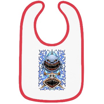 Discover Shark art design Bibs