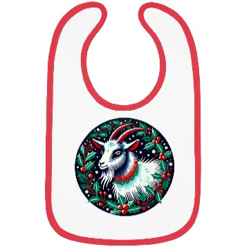 Discover Festive Yule Goat Nordic Holiday Design Bibs
