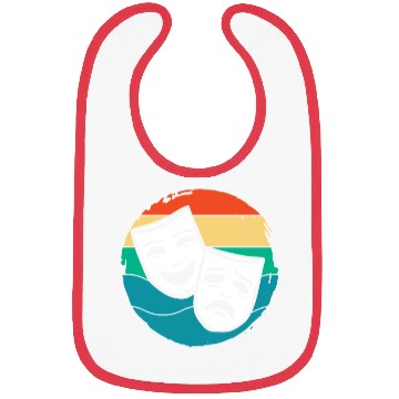 Discover Musical Lover Retro Theater Masks Bibs