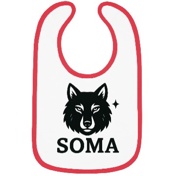 Discover Soma Wolf Emblem Design Bibs