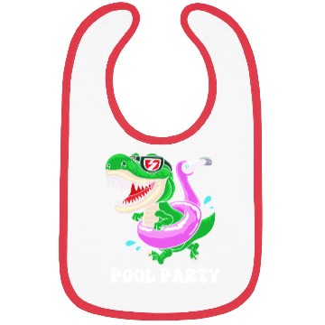 Discover Pool Party Squad Dinosaur Swimming Bibs