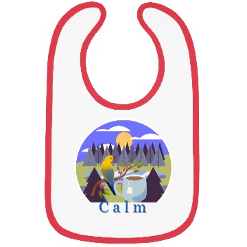 Discover Calm Nature-Inspired Bibs - Relaxing Bird