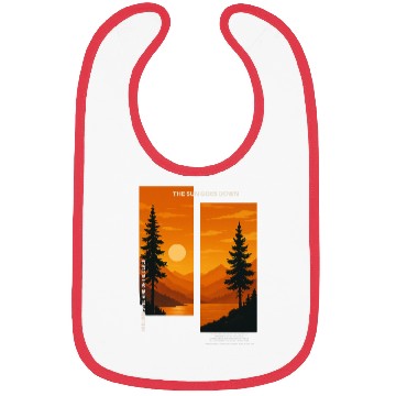 Discover Sunset Landscape Silhouette Design Bibs