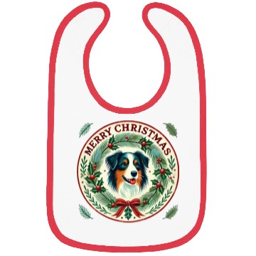 Discover Merry Christmas Australian Shepherd Bibs