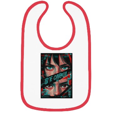 Discover Cyberpunk Eyes Art Print Bibs