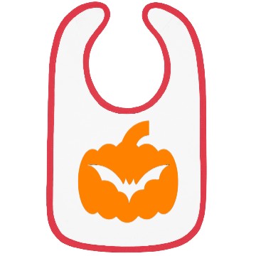 Discover Halloween Bat and Pumpkin Design Bibs